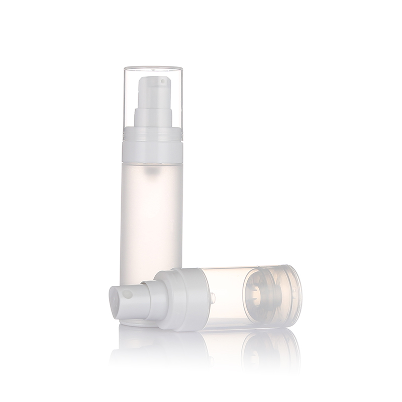 SG606 15ml 30ml 50ml Gloss White Color PP Airless Plastic Bottle Cosmetic Spray Bottle