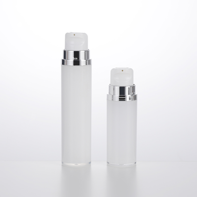 SG307 30ml 50ml airless pump cosmetic containers lid white airless bottle