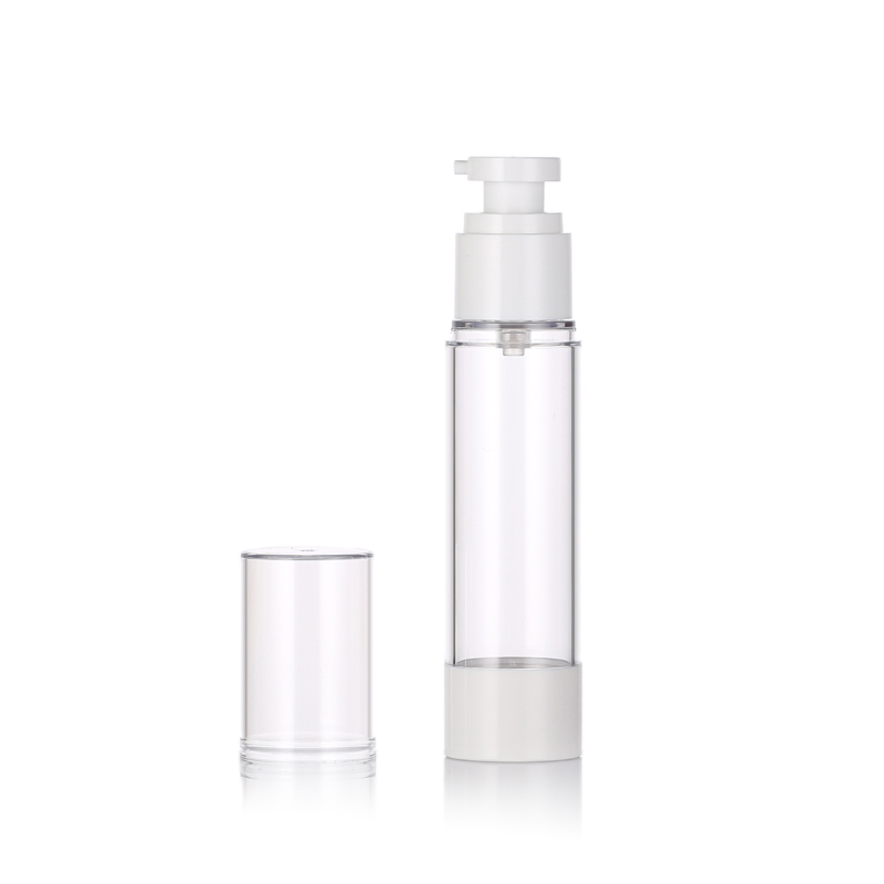 SG301 No Leak Refillable White AS Cosmetic Vacuum Airless Lotion Bottle