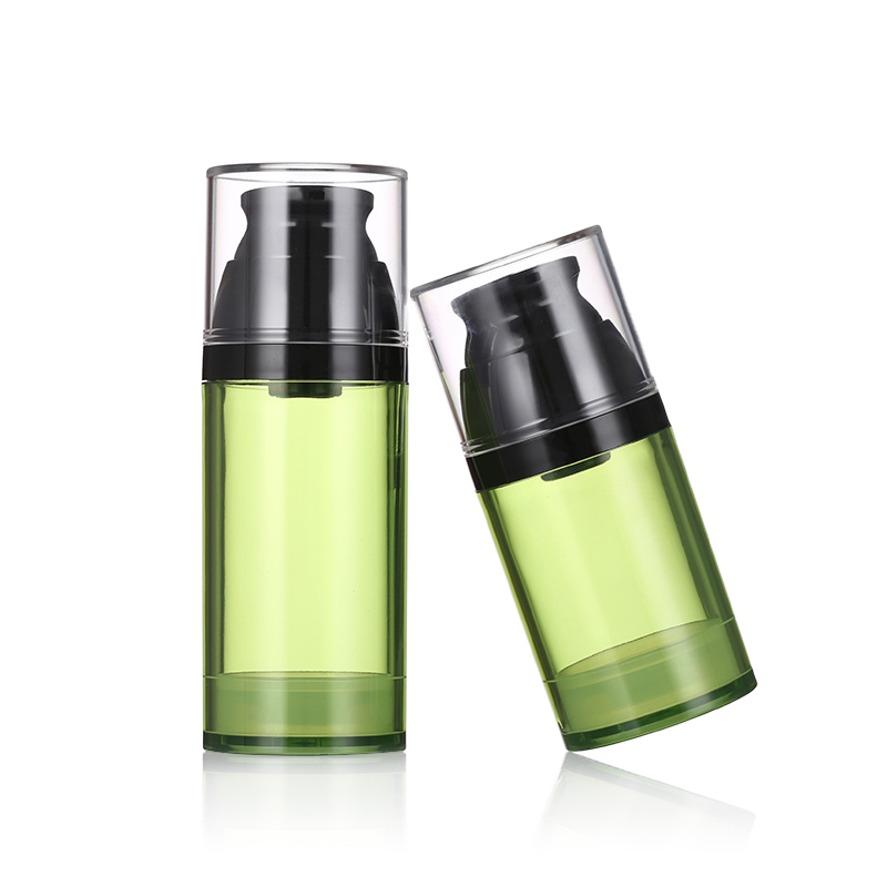 SG309 80ml 120ml150ml Plastic Bottles Transparent Green Color Airless Bottle Cosmetic