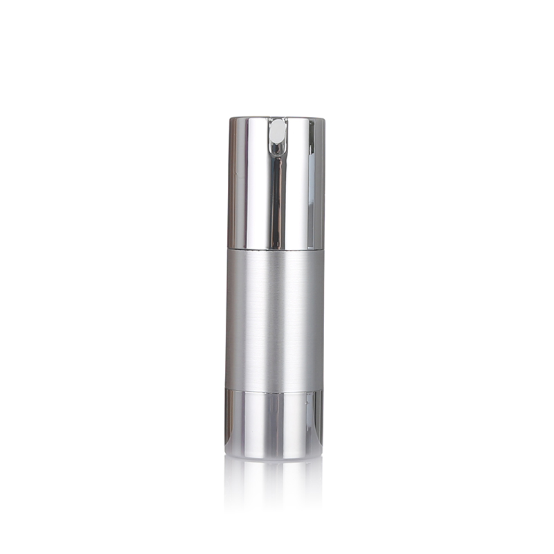SG306 Cosmetic Frosting Lotion Pump Airless Bottle With Silver Cap