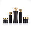 SG201 30ml 50ml 100ml Matte Black Eco Friendly Luxury Cosmetic Bottle And Jar For Skin Care